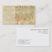 Carte De Visite Arrière - plan de cru de coup d'oeil d'oie (Devant / Derrière)