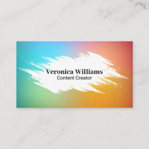 Carte De Visite Arrière - plan de dégradé coloré