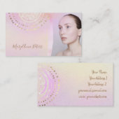 carte de visite arrière - plan de dégradé violet (Devant / Derrière)