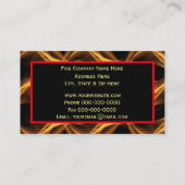 Carte De Visite Arrière - plan de feu avec l'Emblème pompier du se (Dos)