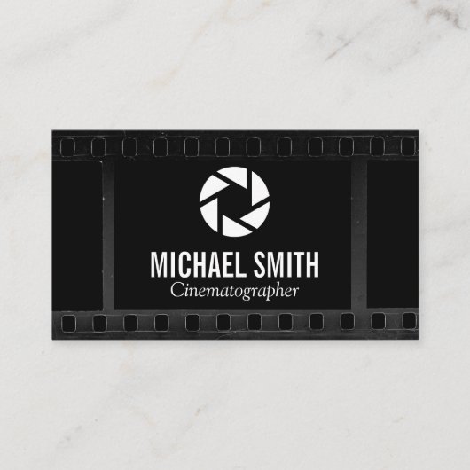 Carte De Visite Arrière - plan de film | Icône Lens de la caméra (Devant)