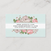 Carte De Visite Arrière - plan de fleurs (Dos)