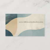 Carte De Visite Arrière - plan de formes courbes avec textures (Dos)