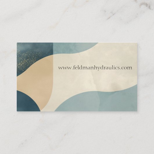 Carte De Visite Arrière - plan de formes courbes avec textures (Dos)