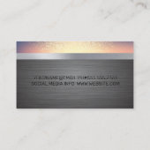 Carte De Visite Arrière - plan de fusion de parties scintillant (Dos)