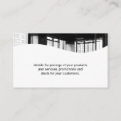 Carte De Visite Arrière - plan de gym (Dos)