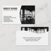 Carte De Visite Arrière - plan de gym (Devant / Derrière)