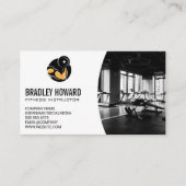 Carte De Visite Arrière - plan de gym | Logo de formation (Devant)