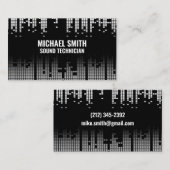 Carte De Visite Arrière - plan de la barre de son Pixel (Devant / Derrière)