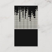 Carte De Visite Arrière - plan de la barre de son Pixel (Dos)