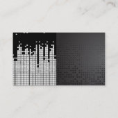 Carte De Visite Arrière - plan de la barre de son Pixel (Dos)