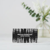 Carte De Visite Arrière - plan de la barre de son Pixel (Debout devant)