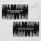 Carte De Visite Arrière - plan de la barre de son Pixel (Devant / Derrière)