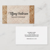 Carte De Visite Arrière - plan de la corde (Devant / Derrière)