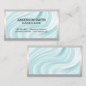 Carte De Visite Arrière - plan de la soie de trempe | Bordure Arge (Devant / Derrière)