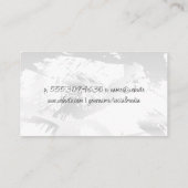 Carte De Visite Arrière - plan de luxe brossé or (Dos)