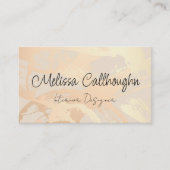 Carte De Visite Arrière - plan de luxe brossé or (Devant)