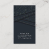 Carte De Visite Arrière - plan de luxe | Monogramme (Dos)