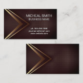 Carte De Visite Arrière - plan de maille rouge texture métallique  (Devant / Derrière)