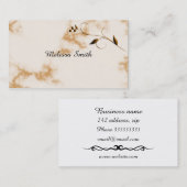 Carte De Visite Arrière - plan de marbre (Devant / Derrière)