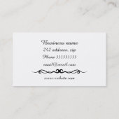 Carte De Visite Arrière - plan de marbre (Dos)