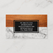 Carte De Visite Arrière - plan de marbre (Dos)