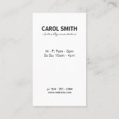 Carte De Visite Arrière - plan de mélange de texture bleu orange (Dos)