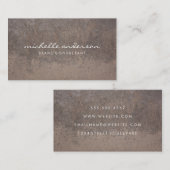 Carte De Visite Arrière - plan de métal rouillé (Devant / Derrière)