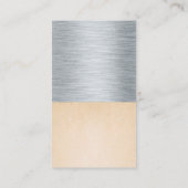 Carte De Visite Arrière - plan de métaux et de texture (Dos)