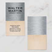 Carte De Visite Arrière - plan de métaux et de texture (Devant / Derrière)