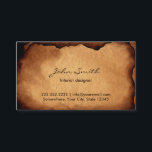 Carte De Visite Arrière - plan de papier ancien du concepteur d'in<br><div class="desc">Vintage vieil intérieur en papier brûlé Cartes de visite.</div>