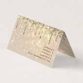 carte de visite arrière - plan de parties scintill (Dos)