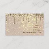 carte de visite arrière - plan de parties scintill (Dos)