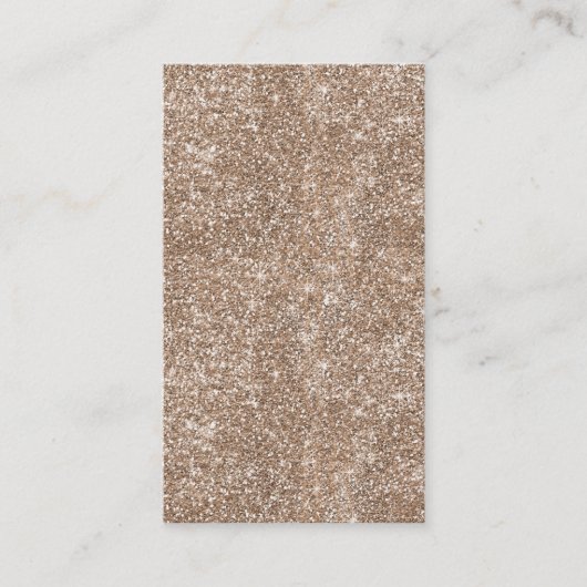 Carte De Visite Arrière - plan de Parties scintillant de Faux Gold (Devant)