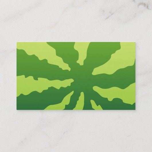 Carte De Visite Arrière - plan de pastèque horizontal (Dos)