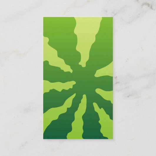 Carte De Visite Arrière - plan de pastèque vertical (Dos)