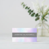 Carte De Visite Arrière - plan de Pearl moderne chic (Debout devant)