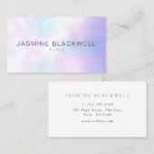 Carte De Visite Arrière - plan de Pearl moderne chic (Devant / Derrière)