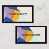 Carte De Visite Arrière - plan de peinture artistique (Devant / Derrière)