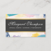 Carte De Visite Arrière - plan de peinture brossé (Devant)