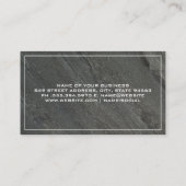 Carte De Visite Arrière - plan de Slate Dark Rock (Dos)