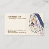 Carte De Visite arrière - plan de style Boho (Dos)