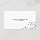 Carte De Visite Arrière - plan de technologie numérique moderne (Dos)