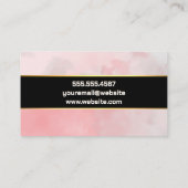 Carte De Visite Arrière - plan de texture aquarelle (Dos)