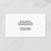 Carte De Visite Arrière - plan de texture aquarelle (Dos)