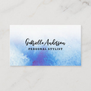 Carte De Visite Arrière - plan de texture aquarelle