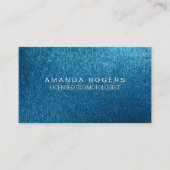 Carte De Visite Arrière - plan de texture bleue (Devant)