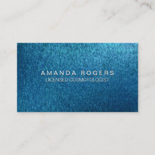 Carte De Visite Arrière - plan de texture bleue