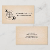 Carte De Visite Arrière - plan de texture de l'icône de communicat (Devant / Derrière)