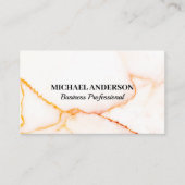 Carte De Visite Arrière - plan de texture de marbre (Devant)